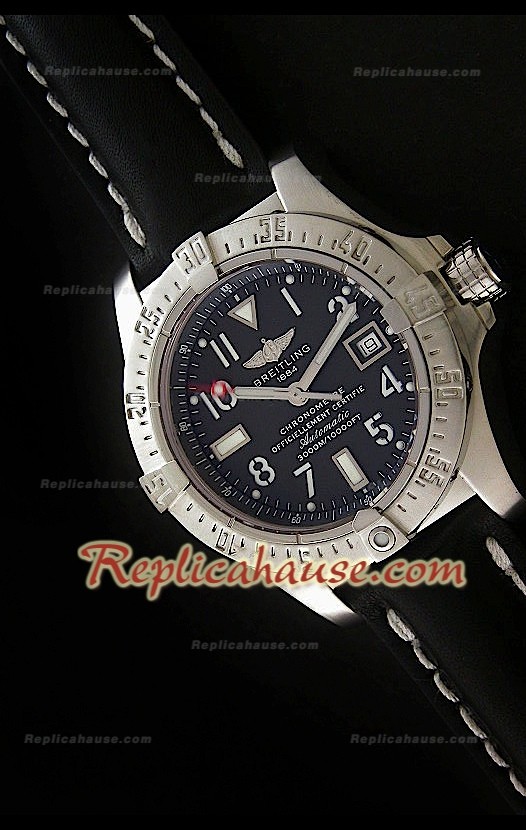 Breitling Seawolf Swiss Replica Montre 1:1 Mirror Copy 45 mm – Cadran Noir