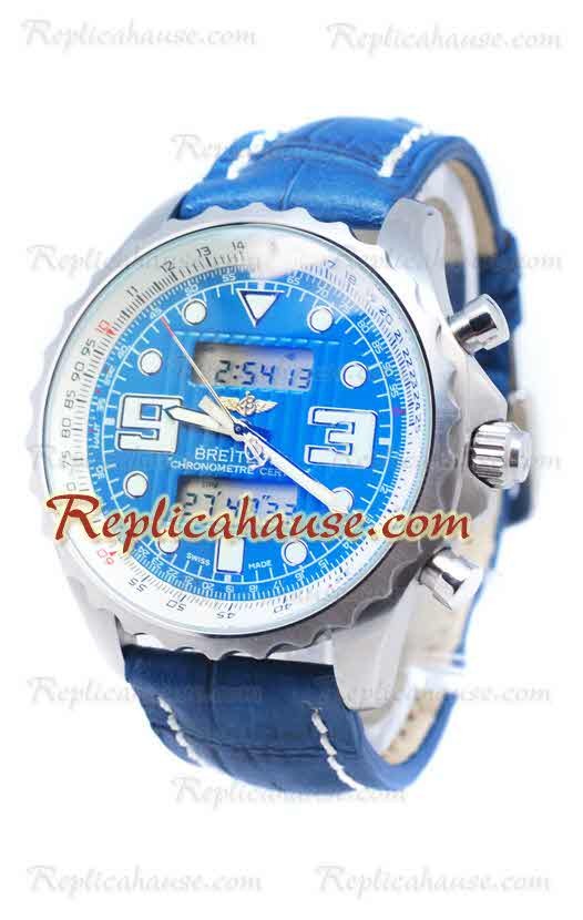 Breitleng Airwolf Raven Japonais Montre en Blue Cadran