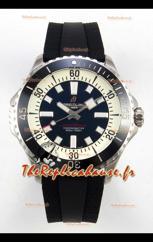 Montre SuperOcean 46 A17378211B1S1 à cadran noir, clone parfait