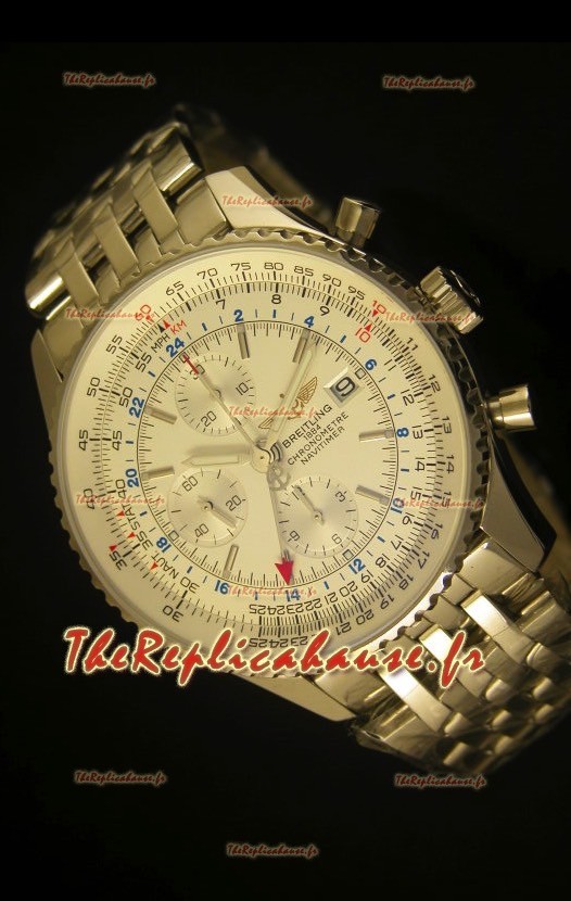 Navitimer GMT Breitling - Réplique miroir Édition ultime 1:1 Cadran blanc