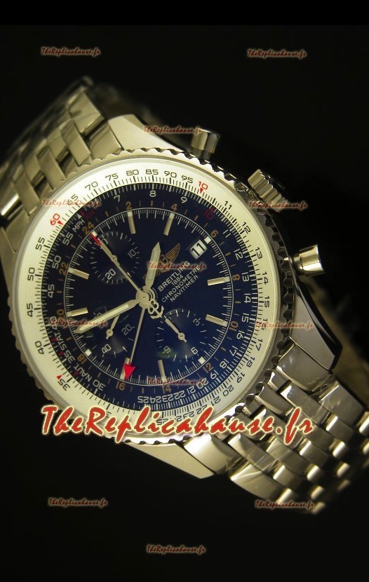 Navitimer GMT Breitling - Réplique miroir Édition ultime 1:1 Cadran noir