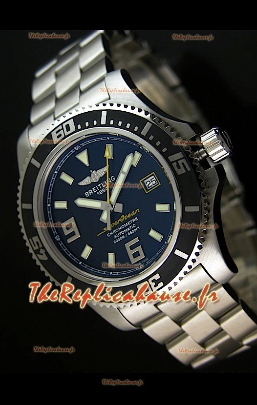 Breitling Superocean Abysse Reproduction Montre Suisse - Reproduction Exacte 1:1 - Marqueurs Jaunes 44MM