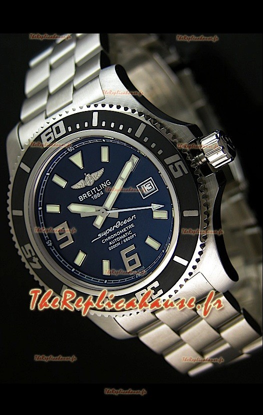 Breitling Superocean Abysse Reproduction Montre Suisse - Reproduction Exacte 1:1 - Marqueurs Blancs 44MM