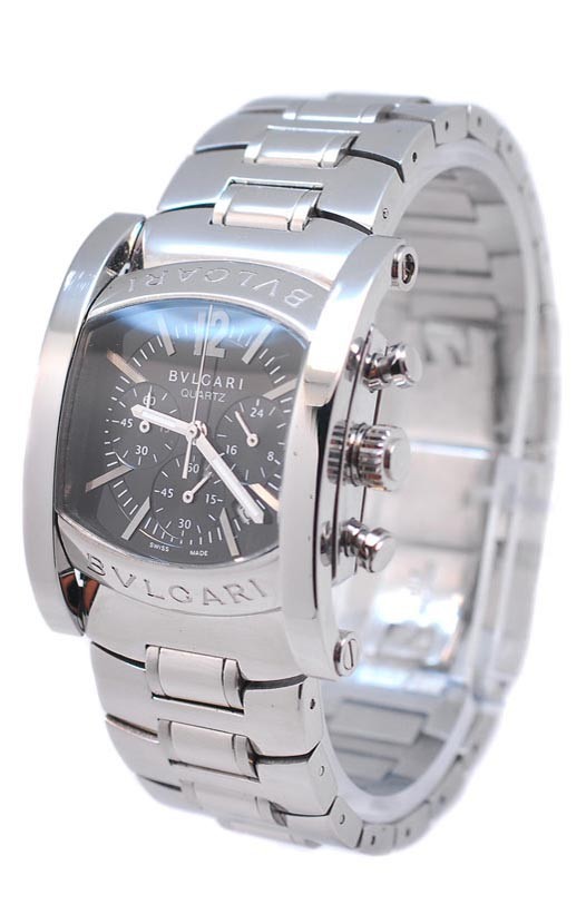 Bvlgari Assioma Japonaise Quartz MidSized Montre en Noir Cadran