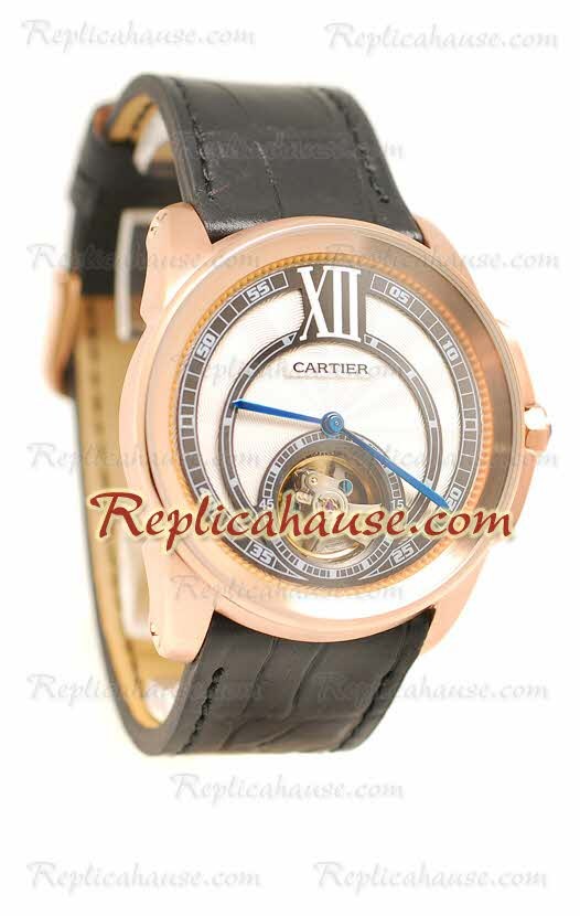 Calibre de Cartier Flying Tourbillon Montre Replique