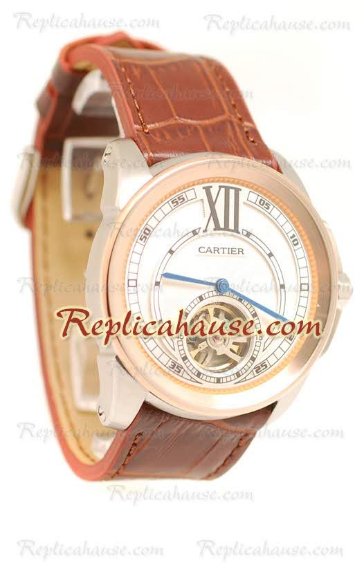 Calibre de Cartier Flying Tourbillon Montre Replique