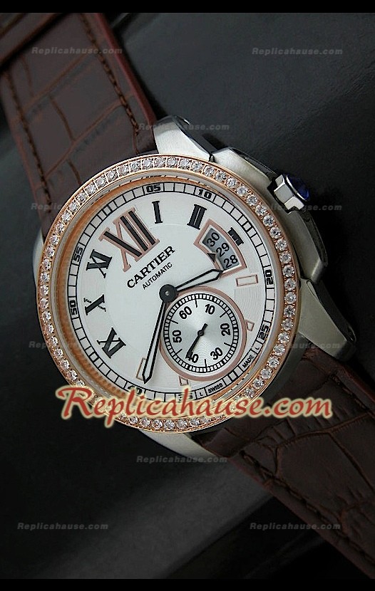 Calibre De Cartier Montre Automatique Bicolore