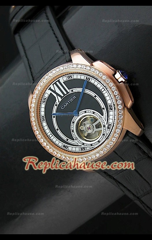 Calibre De Cartier Japanese Tourbillon Montre Réplique