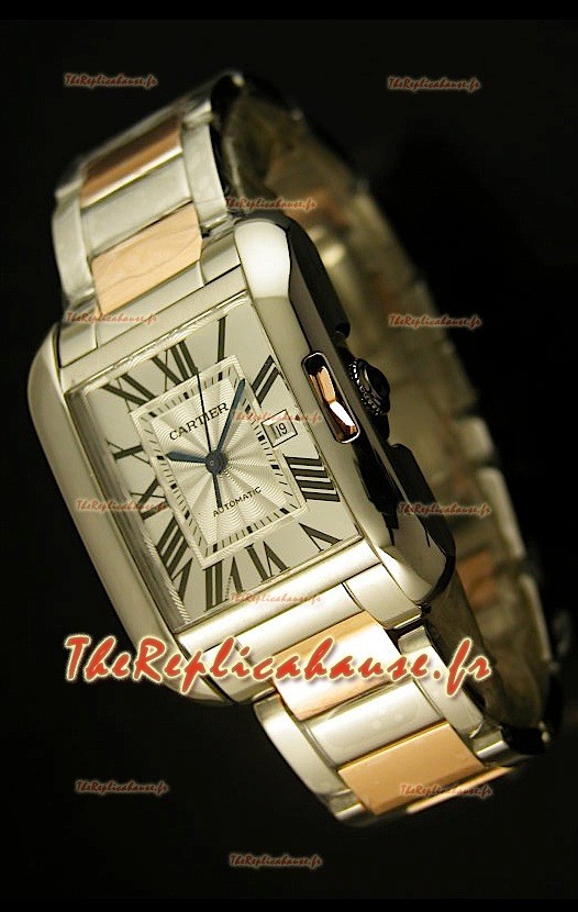 Cartier Tank Anglaise Montre Suisse de Taille Moyenne - Montre Copie Exacte 1:1