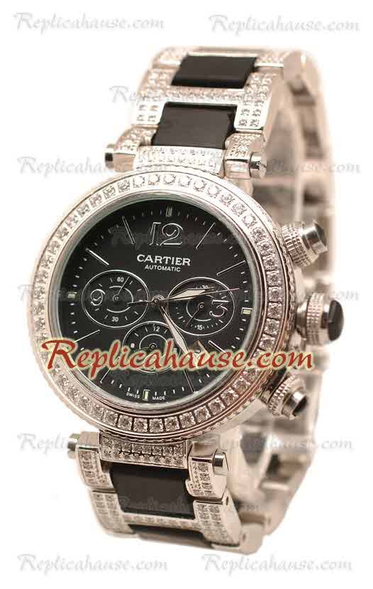 Cartier Pasha Seatimer Diamonds Montre Replique Suisse
