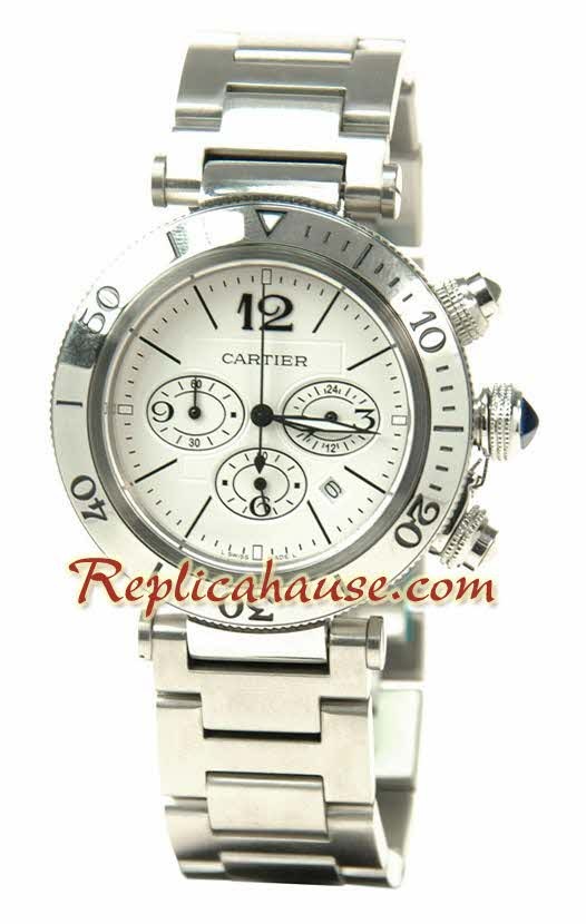 Cartier Pasha Seatimer Suisse Structure Japonais Quartz Movement Montre
