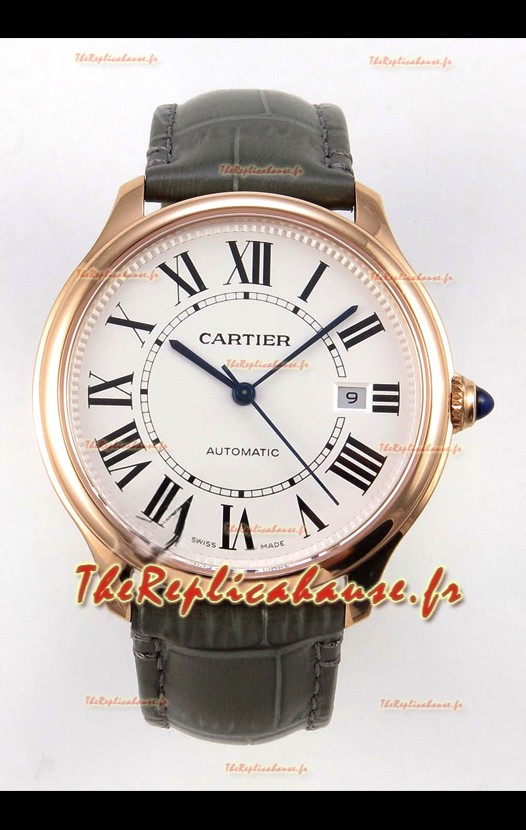 Montre super clone Cartier Ronde Louis 40 Or rose