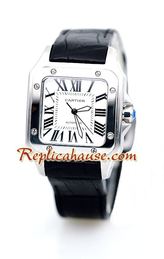 Cartier Replique Santos 100 Femmes Montre