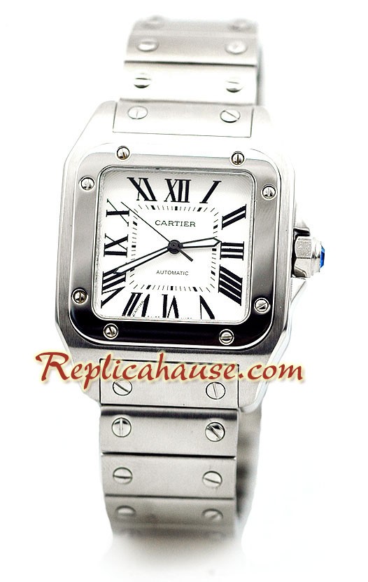 Cartier Santos 100 Stainless Steel Strap Montre