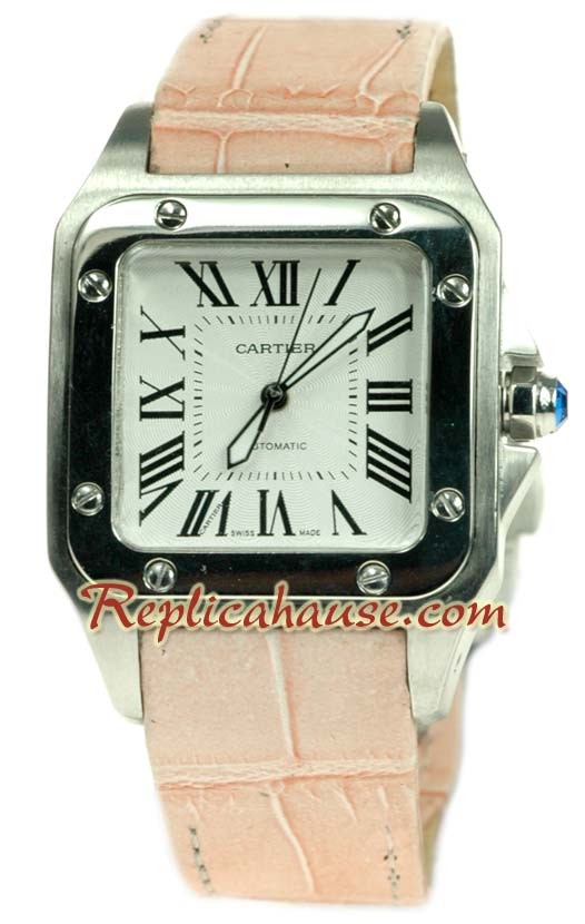 Cartier Santos 100 Suisse Mid Sized Montre