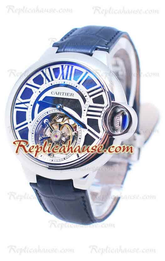 Cartier Ballon de Bleu Flyeng Tourbillon Silver Montre