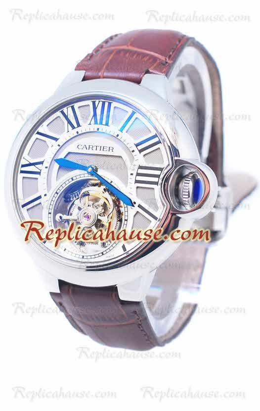 Cartier Ballon de Bleu Flyeng Tourbillon Silver Montre