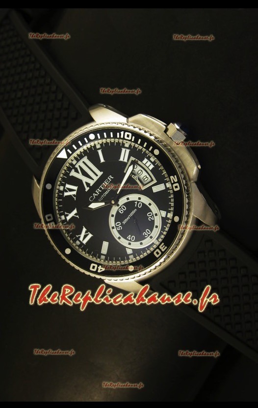 Calibre de Cartier 43mm avec mouvement japonais de première qualité 