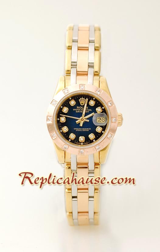 Rolex Replique DateJust - Three Tone Lady's