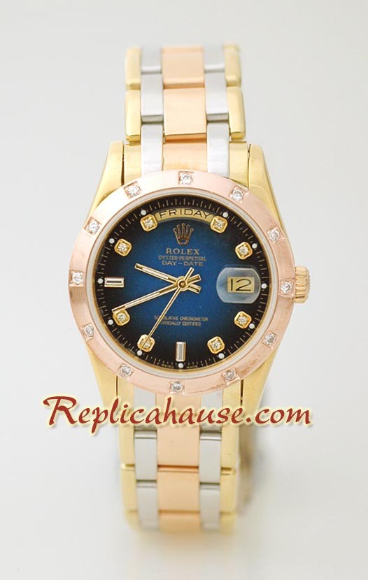 Rolex Replique Day Date Three Tone Montre