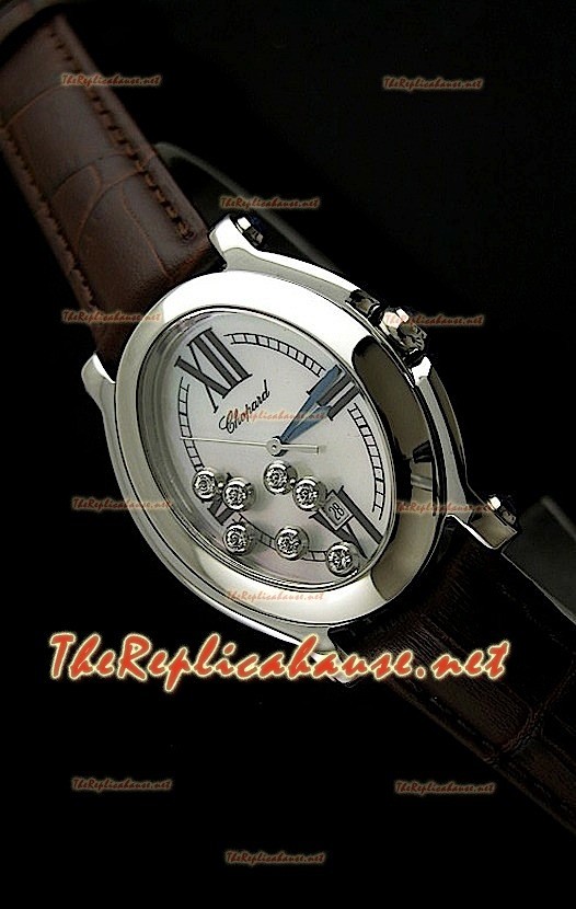 Chopard Happy Sport Femme Brunes Sangle Montre De Replique