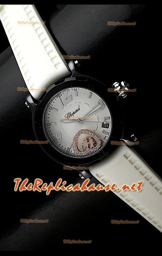 Chopard Femme Happy Sport Montre avec Floateng Heart Diamants