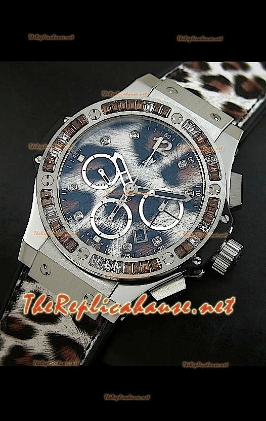 Hublot Big Bang Stainless Steel Casing Leopard Edition Montre