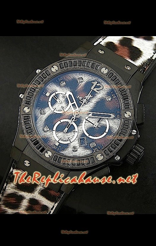 Hublot Big Bang PVD Coated Casing Leopard Edition Montre