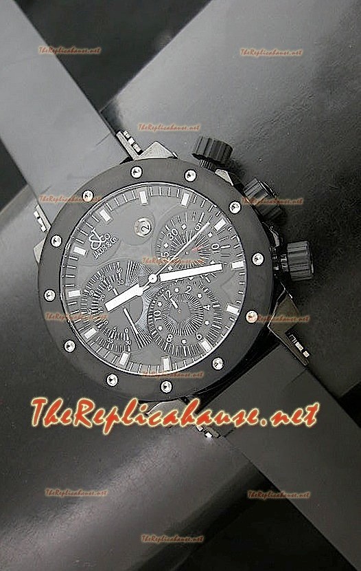 Jacob and Co EPIC II Swiss Replica Montre avec Boîtier PVD
