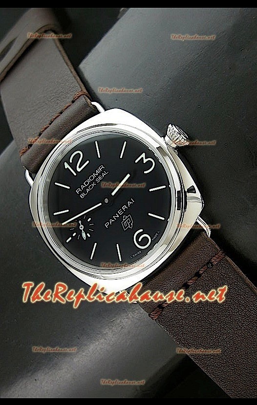 Panerai Radiomir Swiss Vintage Style OP Logo Montre – Bracelet Marron