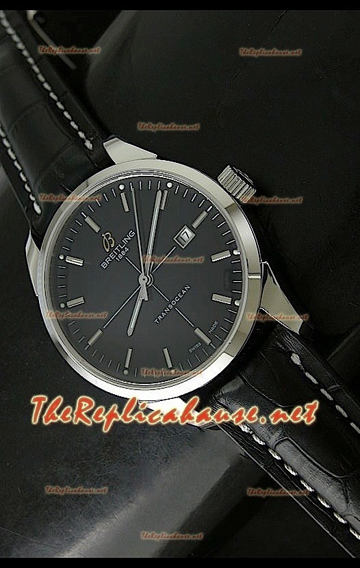 Breitling Transocean Swiss Replica Montre avec Boîtier en Acier
