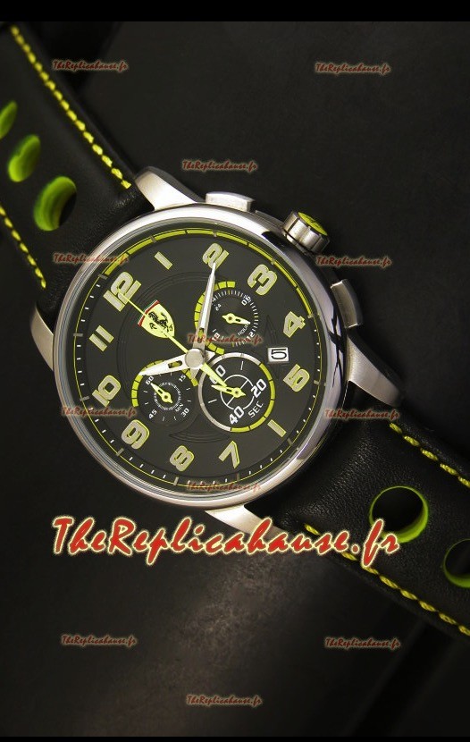 Montre chronographe Scuderia Ferrari Heritage avec boîtier acier 
