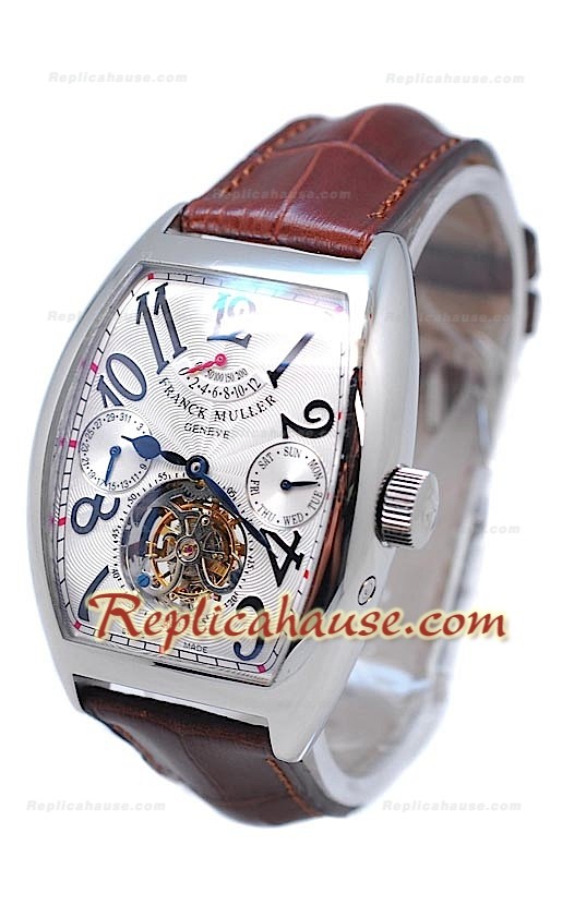 Franck Muller Casablanca Calender Tourbillon Montre Suisse Noir dial