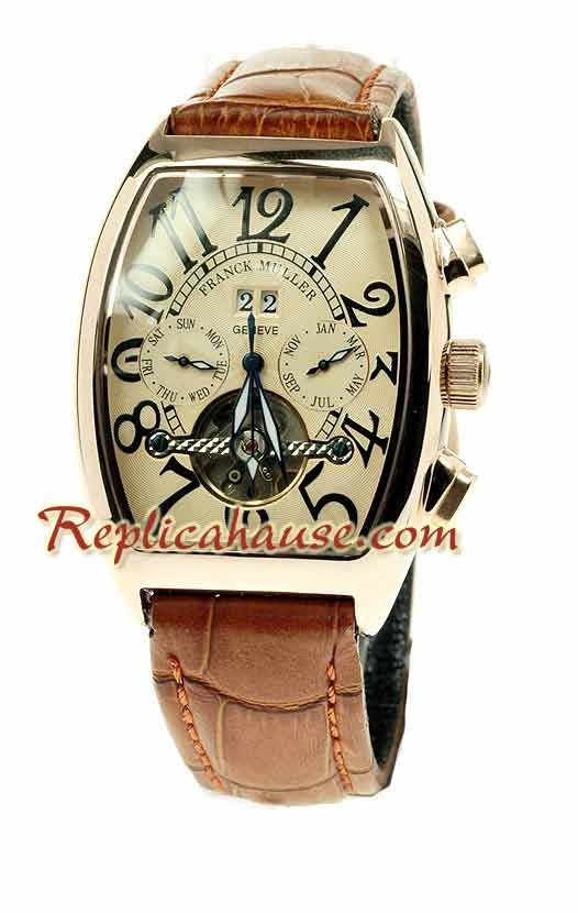 Franck Muller Conquistador Pink d' or Tourbillon Montre