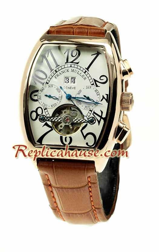 Franck Muller Conquistador Pink d' or Tourbillon Montre