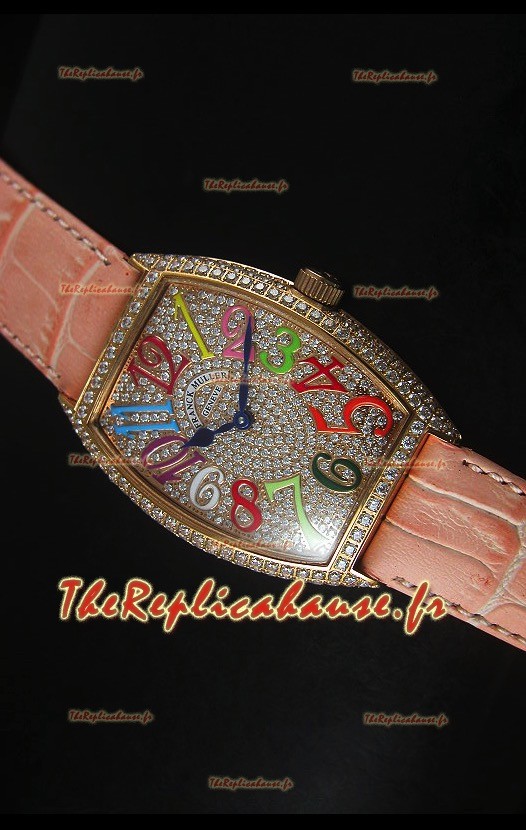 Montre pour femmes Master of Complications Casablanca de Franck Muller avec boîtier or rose 