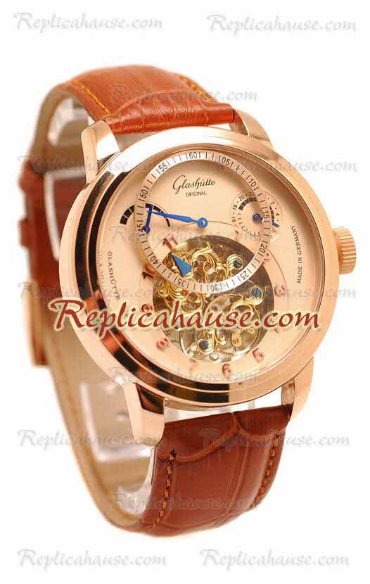Glashutte Panaomatic Regulator Tourbillon Montre Replique