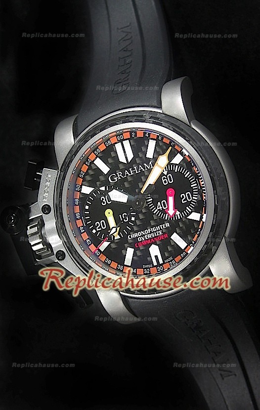 Graham Chronofighter Oversized Titanium Commander Swiss Montre