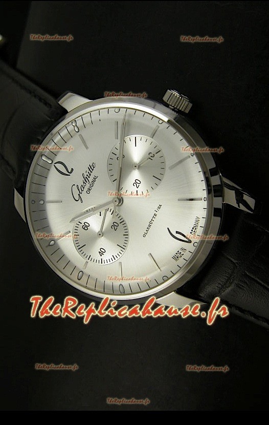 Glashuette Senator Reproduction Montre Japonaise avec Cadran en Acier