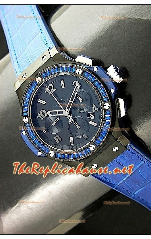 Hublot Tutti Frutti Sombres Bleu Carat Suisse Montre De Replique