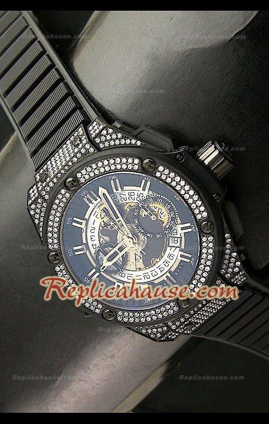Hublot Big Bang King Power Montre Cadran Squeletté en PVD