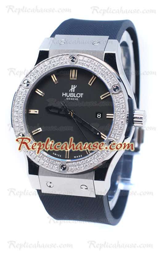 Hublot Geneve Classic Fusion Diamond Bezel Montre