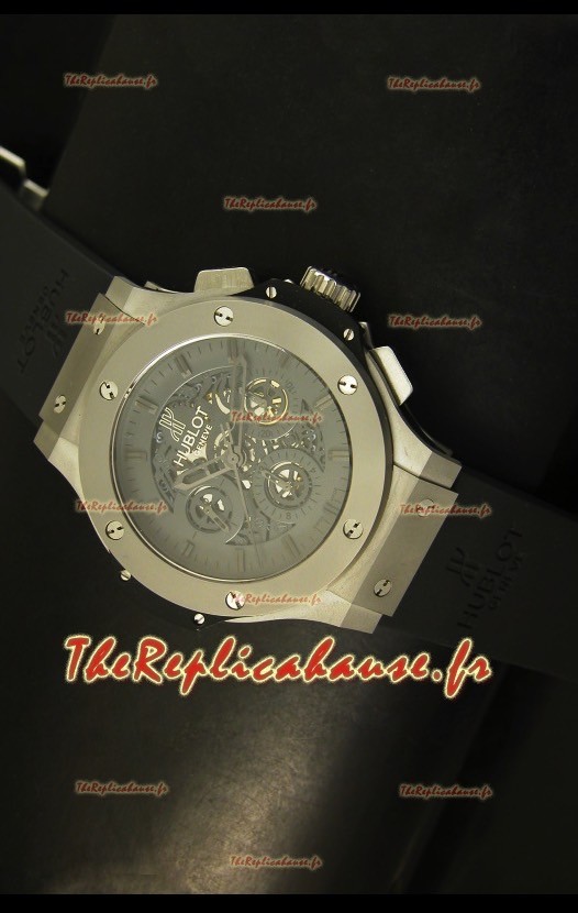 Montre suisse Hublot Big Bang avec cadran squeletté en titane 