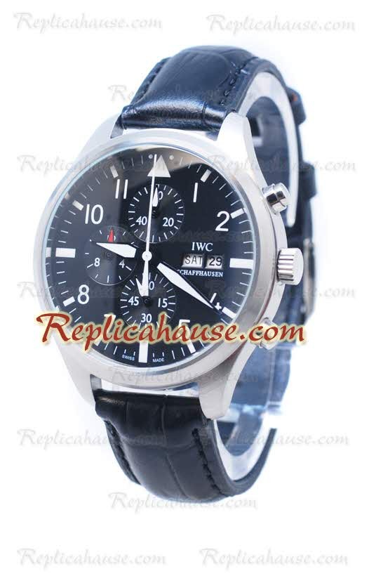 IWC Portofeno Chronograph Schaffhausen Noir Face Montre
