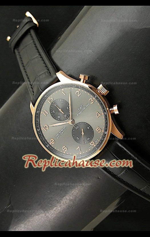 IWC Portuguese Chronograph Montre Suisse en Or Rose 18K