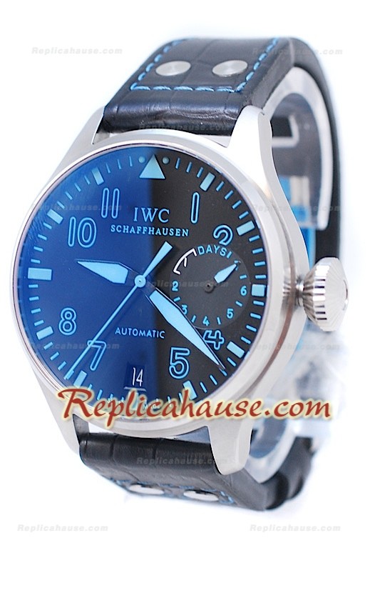 IWC Big Pilot Suisse Montre De Replique en Sombres Bleu (Non Functional Sub Cadran)