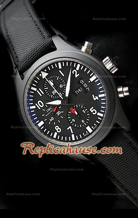 IWC Top Gun Ceramic Swiss Replica Montre 1:1 Mirror Replica