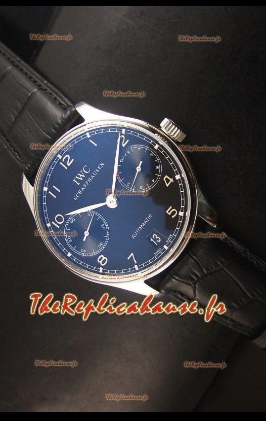Montre automatique suisse IWC Portugieser IW500703 avec cadran blanc - Réplique miroir 1:1 remise au goût du jour 