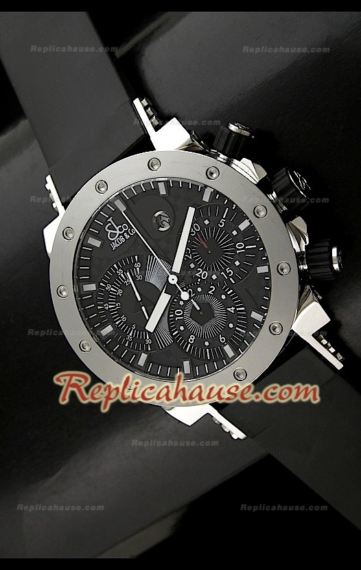 Jacob and Co EPIC II Swiss Montre avec Lunette en Acier
