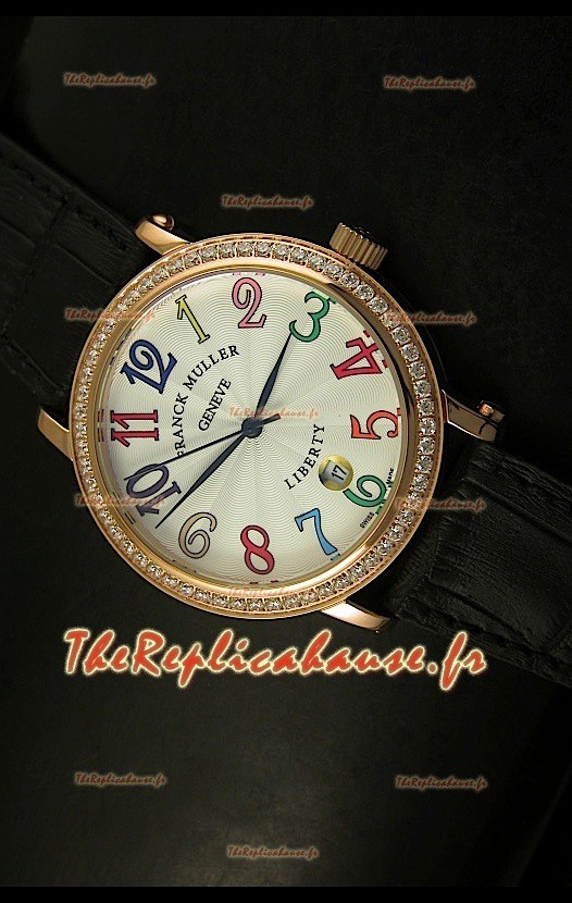 Montre japonaise Franck Muller Master of Complications Liberty avec bracelet noir